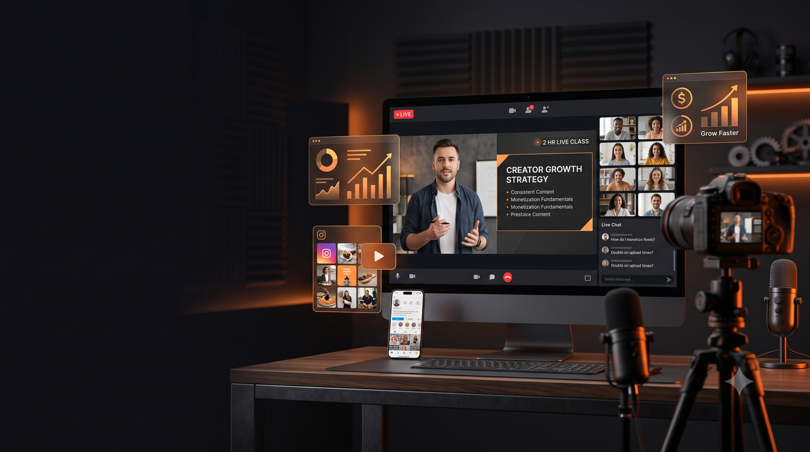 Creator-360 की live class